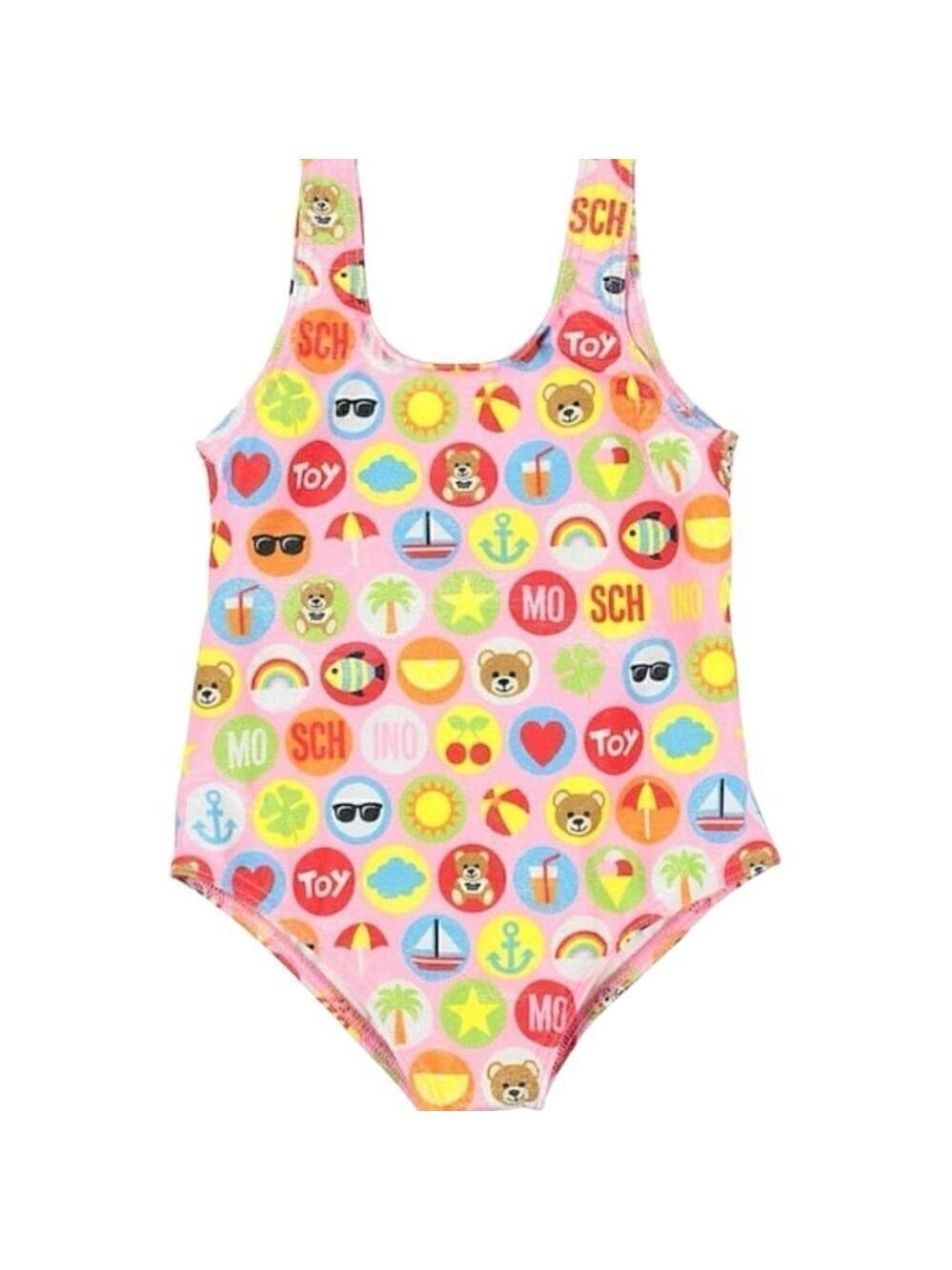 Moschino Pink Bear Pop Bathing Suit Size 3